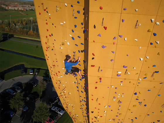 Netherlands Boasts the World’s Largest Climbing Wall